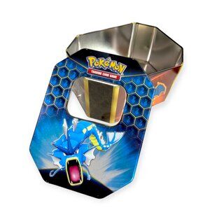 Hidden Fates Pokemon Storage Tin: Gyarados with Charizard and Raichu (empty)